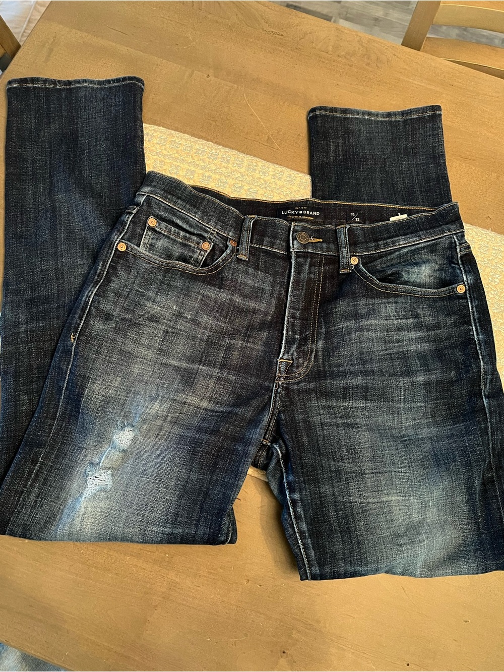 Lucky Brand Men's Straight Jeans - Picture 4 of 5